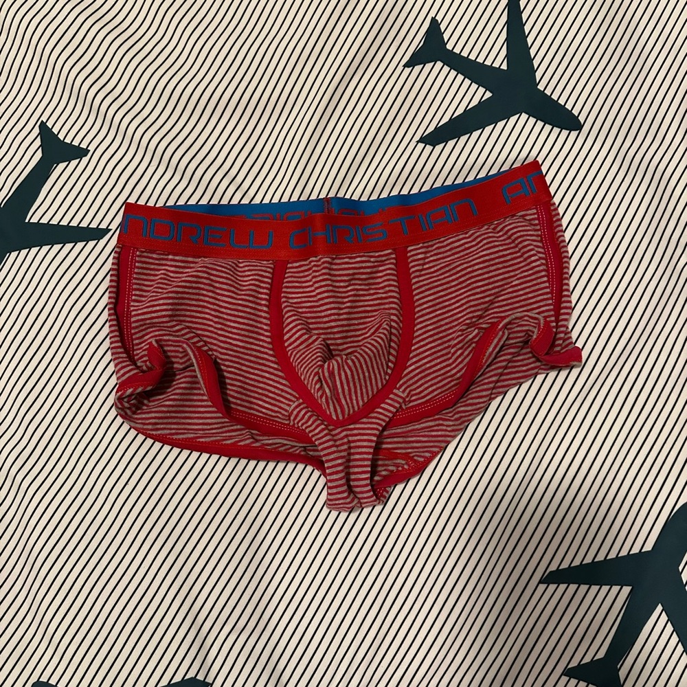 Men’s Andrew Christian boxer brief underwear. Medium